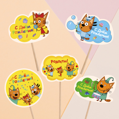 Фотопечать Три кота, для пряников, № 82