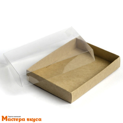 Упаковка для конфет и пряников с прозрачной крышкой 140*105*25мм