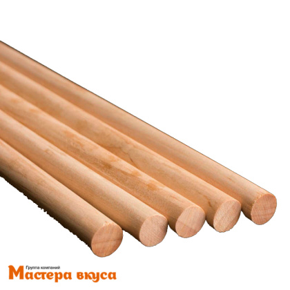 Набор палочек-дюбелей для укрепления уровней торта (деревянная ось), 40 см, d 1 см, 5 шт 