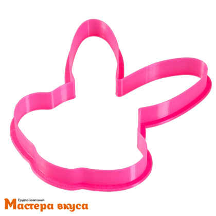 Вырубка пластик ЗАЯЦ (мордочка), 11*8 см