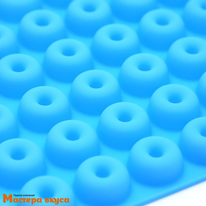 Форма для мармелада и шоколада силиконовая ПОНЧИКИ микро, (48 ячеек) 20*15 см d 2см