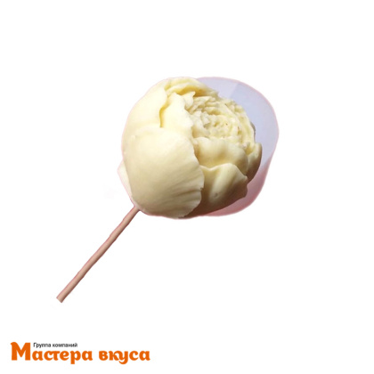 Молд силиконовый  3D ПИОН, изд d~4см h~3,4см (шоколад~36гр)