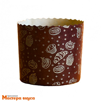 Форма бумажная для кулича (100г) d70*h60 мм КЕКС