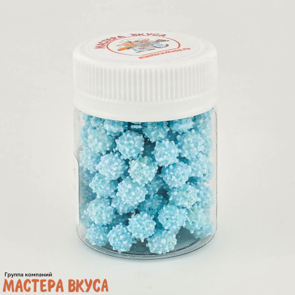 Посыпка САХАРНЫЕ ПОМПОНЫ голубые, 15 гр 