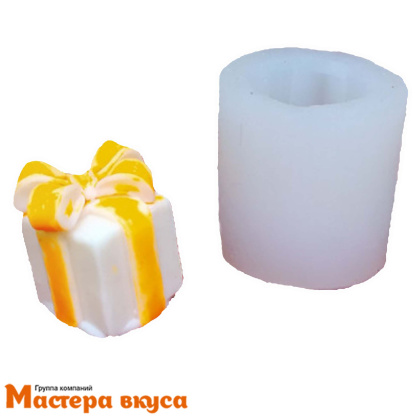 Молд силиконовый  3D ПОДАРОК, 2.5*2,5*3,5 см