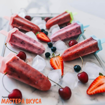 Форма для мороженого пластиковая (эскимо) ЗВЕЗДА, (6 ячеек) 11*12*18,5 см