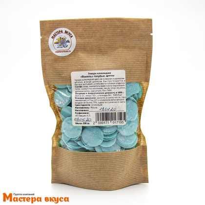 Глазурь Шокомилк со вкусом Ванильно-сливочным (голубые дропсы), 200 гр 