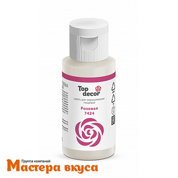Краситель гелевый Top decor мини, РОЗОВЫЙ, 30гр