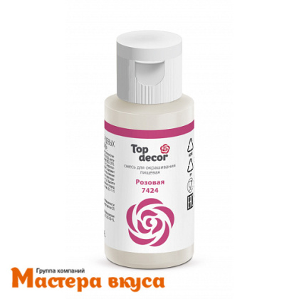 Краситель гелевый Top decor мини, РОЗОВЫЙ, 30гр