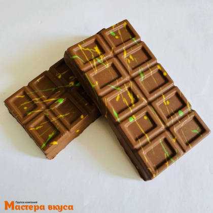 Форма для шоколада пластиковая, плитка ДУБАЙСКИЙ ШОКОЛАД двойной квадрат, 185*105 мм 