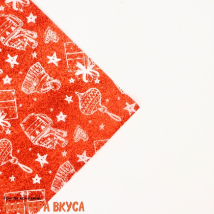 Бумага упаковочная тишью  "Подарки" 50*66 см (упак 5листов) 