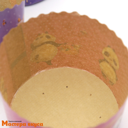 Форма бумажная для кулича ( 75г) d60*h45 мм ЗВЕРЯТА