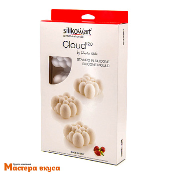 Форма силиконовая Silikomart CLOUD120 MINI Облако белая, (Италия)