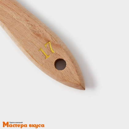 Палета прямая металлическая 23,5 см, с деревянной ручкой "Деко"