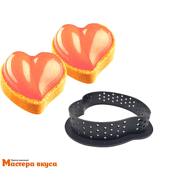 Форма для выпечки перфорированная Сердце, 90*90*20 мм (термопластик)