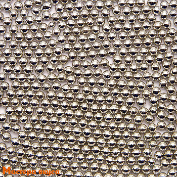 Украшение сахаристое Шарики металл Серебряные d3мм, 50 гр