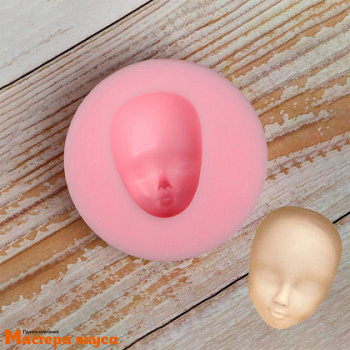 Молд силиконовый ЛИЦО, 2,5*3,5 см 