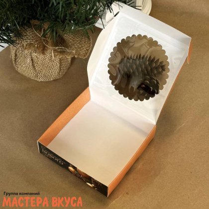 Упаковка для пряников и печенья с окном 11,5*11,5*3 см  НГ (Зимний аромат)