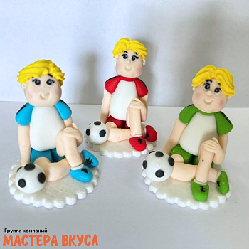 Сахарная фигурка ФУТБОЛИСТ, цвета микс, h~7см