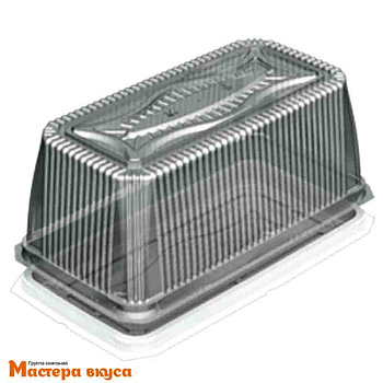 Контейнер прямоугольный,  246*118  h108 мм (комплект дно КОРИЧН/крышка), УК-200ВА