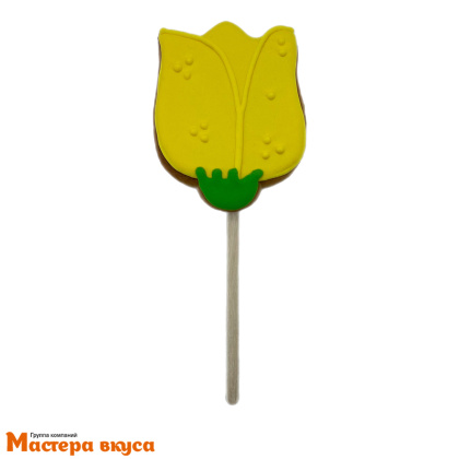 Топпер имбирный пряник "Тюльпан", ~7,5*9 см, 50 гр