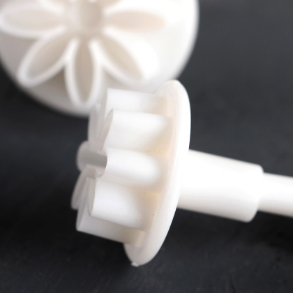 Вырубка-плунжер с выталкивателем ГЕРБЕРЫ мини, d~2/2,7/3,8/4,1 см, (набор 4 шт)