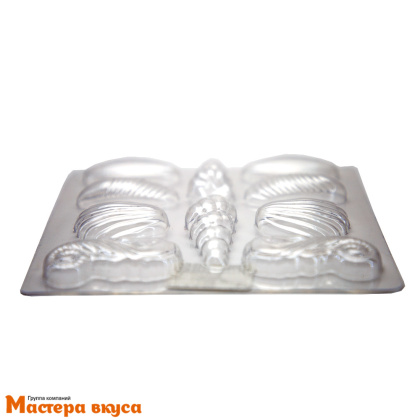 Форма для шоколада пластиковая РАКУШКИ, 10 ячеек, 125*135мм