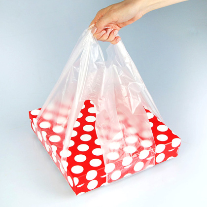 Пакет-майка без углов для переноски коробок(max 35*10 см), пакет 60*32 см, 18мкм