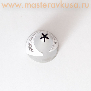 Насадка стальная ЗВЕЗДА закрытая  5 лучей, 49*13мм  (BX0031) №24