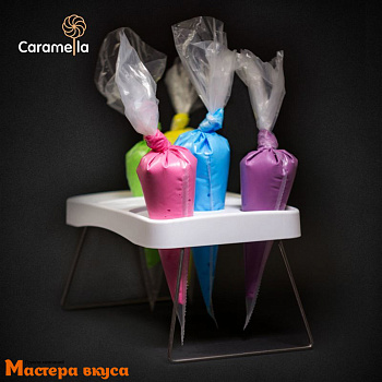 Кондитерский мешок одноразовый плотный, 55 см ( 80мкр) "Caramella", рулон 10 шт