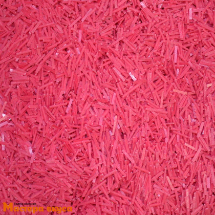 Посыпка глазурь Соломка МАЛИНА шоколадная, (коробка 10 кг, фасовка 1 кг)