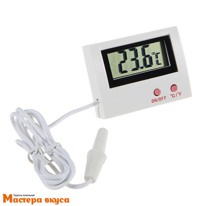 Термометр выносной с ЖК экраном, с уличным датчиком, электронный