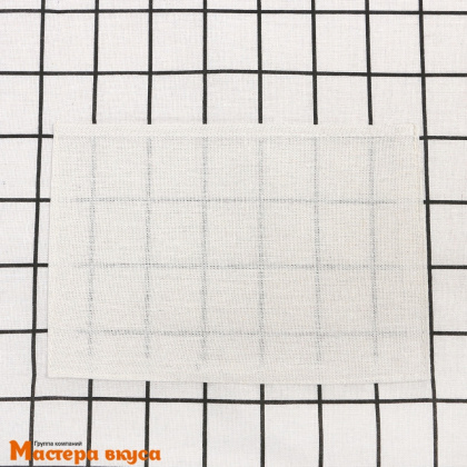 Фартук "Экономь и Я" 56*70 см, светло-серый, 100% хлопок, рогожка