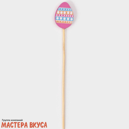 Шпажки  "Пасхальные яйца", дерево, 12 см (набор 6 шт)