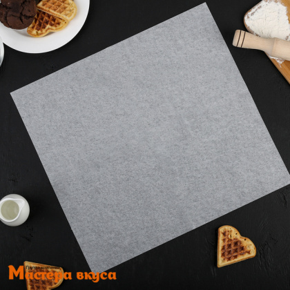 Бумага пергаментная для выпечки 38*42 см, силиконизированная в листах, "Gurmanoff"