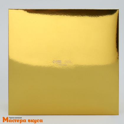 Коробка для  9 капкейков с окном, 250*250*100 мм С Новым Годом)