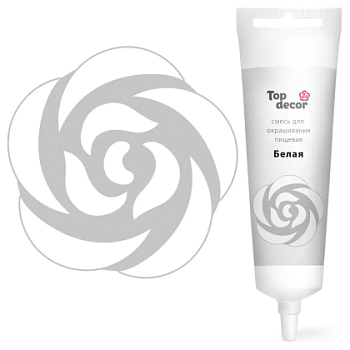 Краситель гелевый Top decor, БЕЛЫЙ, 100гр