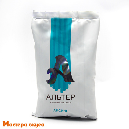 Альтер АЙСИНГ с диоксидом титана (белоснежный), глазурь для декора пряников, 500 гр