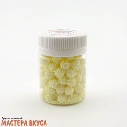 Посыпка САХАРНЫЕ ПОМПОНЫ жёлтые (Мимоза), 15 гр 