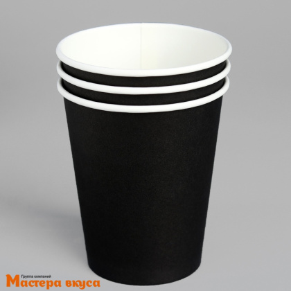 Стакан бумажный ЧЁРНЫЙ, 250 мл 