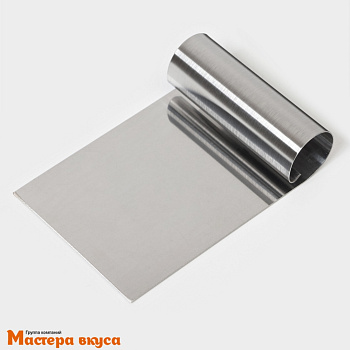 Шпатель-скребок кондитерский нержав.сталь 12*8 см