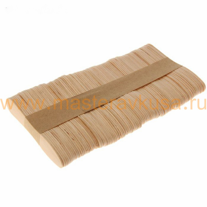Палочки деревянные для мороженого фигурные, 7,5*1,1 см, (упак 100 шт)