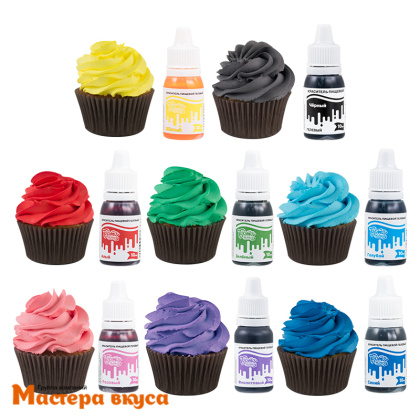 Набор гелевых красителей Тортомания, 10 мл (8 цветов) 