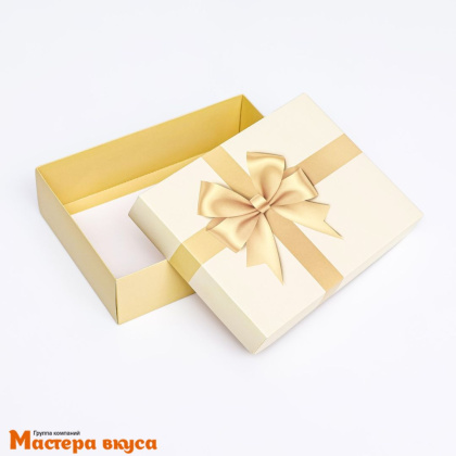 Упаковка для сладостей крышка/дно 210*150*57 мм  (Бант)