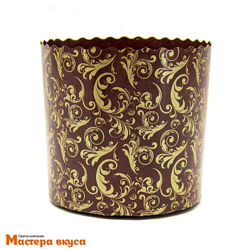 Форма бумажная для кулича (100г) d70*h60 мм УЗОРЫ