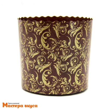 Форма бумажная для кулича (100г) d70*h60 мм УЗОРЫ