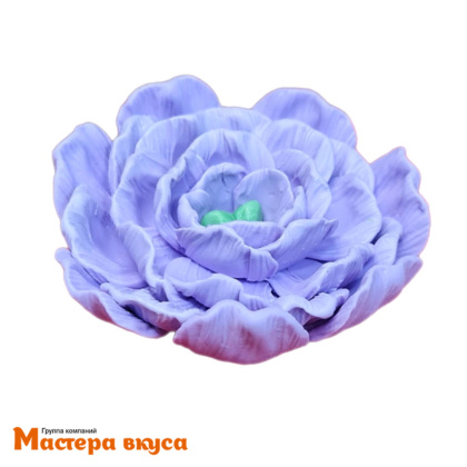 Молд силиконовый  3D ПИОН, изд d~8,7см h~3,4см (шоколад~39гр) 