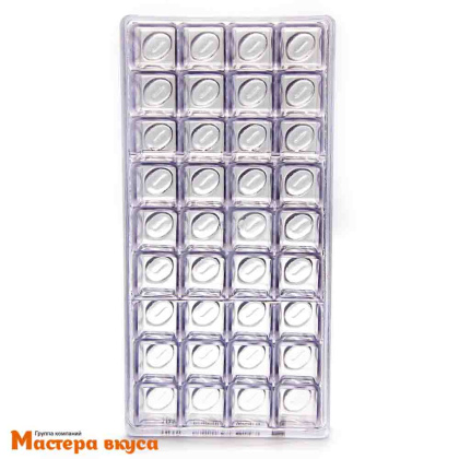 Форма поликарбонатная для шоколада КОФЕ, (36 ячеек) 13.5*27.5 см, Сhocolate World (Бельгия)