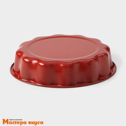 Форма для выпечки, "Круг"  D20см  h-4см, (антипригарное покрытие) "Ренард" красная
