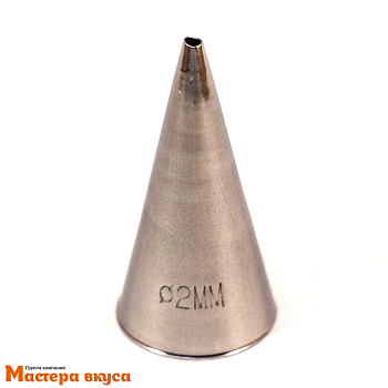 Насадка стальная РОВНАЯ ТРУБОЧКА,  d-2 мм,  (BT202) 